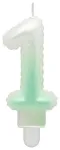 GoDan Tordik&uuml;&uuml;nal - &Otilde;hupall Number 1 (7cm) White/Green Ombre