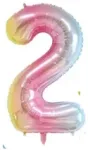 Folat Folie 1m &otilde;hupall Number 2 Glossy Colorful