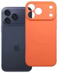 Silicone Mag telefoni &uuml;mbris MagSafe toega iPhone 17 Pro Max | iPhone 18 Pro Max oranž