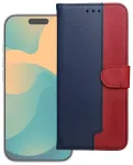 Klappkorpusega kaane&uuml;mbris Motorola G17 POWER Split Book tumesinine ja punane
