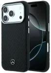 Mercedes Leather Semi Wrap Wood Effect telefoni &uuml;mbris MagSafe toega iPhone 18 Pro Max | iPhone 17 Pro Max must