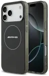 AMG Double Layer clear Smocked telefoni&uuml;mbris MagSafe toega seadmele iPhone 17 Pro Max must