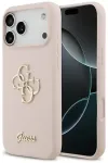 Guess Silicone Big 4G Script telefoni&uuml;mbris iPhone 17 Pro Max jaoks, roosa