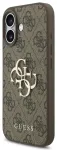 Guess PU 4G Metal Logo Strap &uuml;mbris iPhone 17 jaoks, pruun