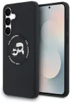 Case Karl Lagerfeld Silicone Karl&Choupette Heads MagSafe for Samsung Galaxy S25 FE black