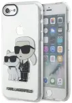 Karl Lagerfeld KLHCI8HNKCTGT iPhone 7|8| SE 2020 | SE 2022 transparent hardcase Gliter Karl&Choupette