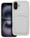 Card raamatut&uuml;&uuml;pi telefoni &uuml;mbris iPhone 16 Plus valge