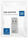 Adapter Type C to USB A 3.0 Blue Star - valge