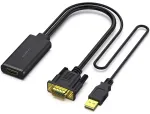 Benfei adapter | VGA kuni HDMI | must