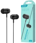 iKaku KSC-381 universaalsed kerged HiFi In-Ear k&otilde;rvaklapid 3.5mm mikrofoniga 1.2m mustad