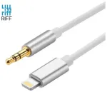 Riff KY-122 helikaabel Lightning kuni Aux 3.5mm 1m valge