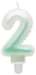 GoDan Tordek&uuml;&uuml;nal - &Otilde;hupall Number 2 (7cm) White/Green Ombre