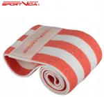 SportVida Fitness & Crossfit Hip Band tuhara- ja alalihaste treeningkummi 36x7.6cm korall