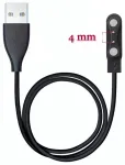 Riff Magnetic Universaalne USB laadimiskaabel, &uuml;hilduv Smart nutikelladega Riff Y66 Zakotu Y66 Jugeman Y66 ja teistega 60 cm Must