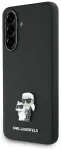 Karl Lagerfeld Saffiano phone case with K&C Metal Logo for Samsung Galaxy A56 black