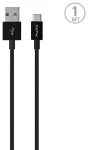 Puro White andmeside- ja laadimiskaabel | USB-A kuni USB-C | 10W | 1m | must