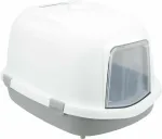 Closed cat litter tray : Trixie Primo XXL Top cat litter tray with hood, 56 &times; 47 &times; 71 cm, grey|white