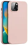 Dux Ducis Grit nahast &uuml;mbris iPhone 14 Plus elegantne kunstnahast kate (MagSafe &uuml;hilduv) roosa