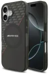 AMG Double Layer clear Rhombs phone case with MagSafe support for iPhone 17 black-red