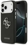 Guess Grained Big 4G Classic Logo telefoni&uuml;mbris iPhone 17 Pro Max jaoks, must