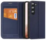 Dux Ducis Skin X2 vutigaan Samsung Galaxy S23+ klappidega rahakott alusega sinine