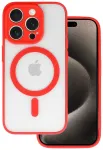 Acrylic Color telefoni &uuml;mbris MagSafe toega iPhone 13 Pro punane