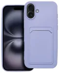 Card raamatut&uuml;&uuml;pi telefoni &uuml;mbris iPhone 16 Plus lilla