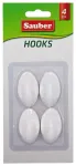 Hooks 4gb 2,3x4cm oval white