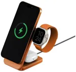 ENERGEA MagTrio 2 3-in-1 juhtmevaba laadija | Qi 2.2 | &Uuml;hildub MagSafe'iga | 25W | oranž