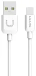 Usams U-TURN Universal Silicone Apple Lightning (MD818ZM | A) andmeside- ja laadimiskaabel | USB-A kuni Lightning | 1m | valge