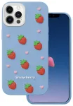 Strawberry telefoni &uuml;mbris iPhone 12 | iPhone 12 Pro sinine