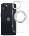 Frame Circle Stand telefoni &uuml;mbris alusega ja MagSafe toega iPhone 13 l&auml;bipaistev
