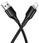 Hoco X120 andmeedastus- ja laadimiskaabel | USB-A kuni Lightning | 12W | 1m | must