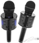 Goodbuy karaokemikrofon sisseehitatud bluetooth k&otilde;lariga | 3W | aux | h&auml;&auml;lmodulaator | USB | Micro SD must