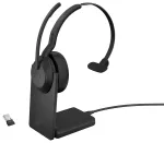 Jabra Evolve2 55 UC Mono 25599-889-989 juhtmevaba peakomplekt alusega must