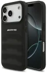 AMG Leather Debossed Lines telefoni&uuml;mbris seadmele iPhone 17 Pro must