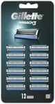 Gillette Mach3 Vertical Razor Blade Refills 12 Pcs
