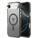Guess IML Gradient With Print Triangle Logo & Silver Metal Camera Buttons telefoni &uuml;mbris MagSafe toega iPhone 17 Air must
