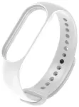 Fusion Accessories Wave nutikella rihm Xiaomi Mi Band 3/4/5/6 jaoks | silikoonist | valge