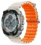 Devia Deluxe Sport6 nutikella rihm Apple Watch (42/44/45/49 mm) jaoks | silikoonist | beež/oranž