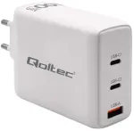 Qoltec Charger reisilaadija | 100W | PD, GaN | USB-C, USB-A