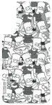 Paneel Samsung GP-TOU021HOOJW Frame Cover &uuml;mbrisele Galaxy S22+ jaoks, Simpsons, valge