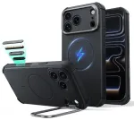 ESR CYBER TOUGH telefoni &uuml;mbris alusega ja MagSafe toega telefonile iPhone 17 Pro | iPhone 18 Pro must