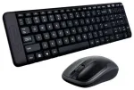 Klaviatuur ja hiir Logitech MK220 (US) traadita USB BK