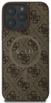 Guess GUHMP16LG4GFRW 4G Ring Classic Logo telefoni &uuml;mbris alusega ja MagSafe toega iPhone 16 Pro pruun