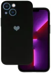 Vennus Silicone Heart telefoni &uuml;mbris iPhone 14 Plus must (disain 1)