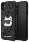 Karl Lagerfeld KLHCN61G2CPK iPhone 11 | Xr 6.1" czarny|black hardcase Glitter Choupette Patch