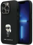 Karl Lagerfeld KLHCP14XSMHKNPK iPhone 14 Pro Max 6.7" czarny|black Silicone Ikonik Metal Pin