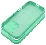 Silicone 2mm telefoni &uuml;mbris MagSafe toega iPhone 16 Pro Max roheline