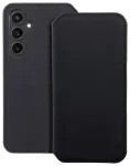 DUAL POCKET raamatut&uuml;&uuml;pi telefoni &uuml;mbris Samsung Galaxy S23 FE (S711) must